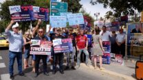 הפגנת העצמאים בירושלים. 15 במאי. (צילום: דוד טברסקי)