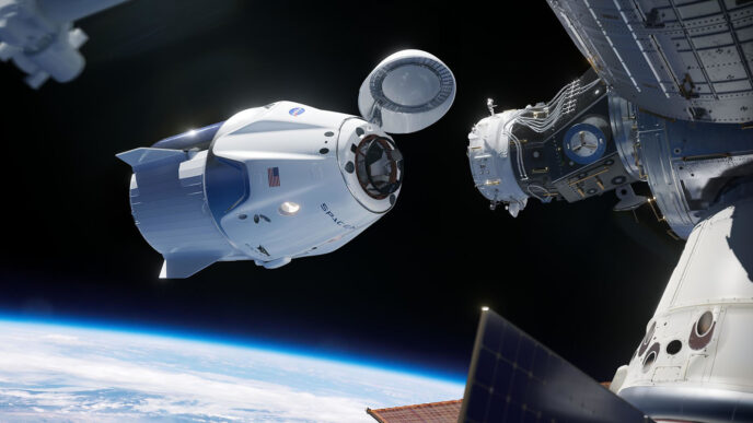 חללית של SpaceX בשיתוף NASA (צילום: SpaceX/NASA)