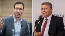 שר הכלכלה עמיר פרץ, ושר העבודה והרווחה איציק שמולי (צילום: יונתן זינדל/פלאש90)
