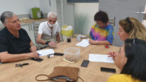 חתימת הסכם המטפלות בכפר גלעדי (צילום: דוברות ההסתדרות)