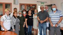 עובדי בית הלוחם ונציגי מרחב תל אביב בהסתדרות ( דוברות ההסתדרות)