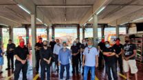 אסיפת מחאה של כבאים במרחב רחובות (צילום: ההסתדרות)