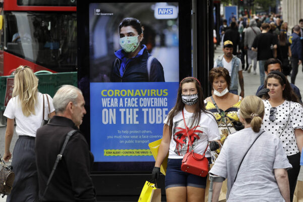 הקורונה בלונדון (AP Photo/Matt Dunham)