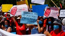 מחאת העובדים הסוציאליים (צילום: נבט כהנא)