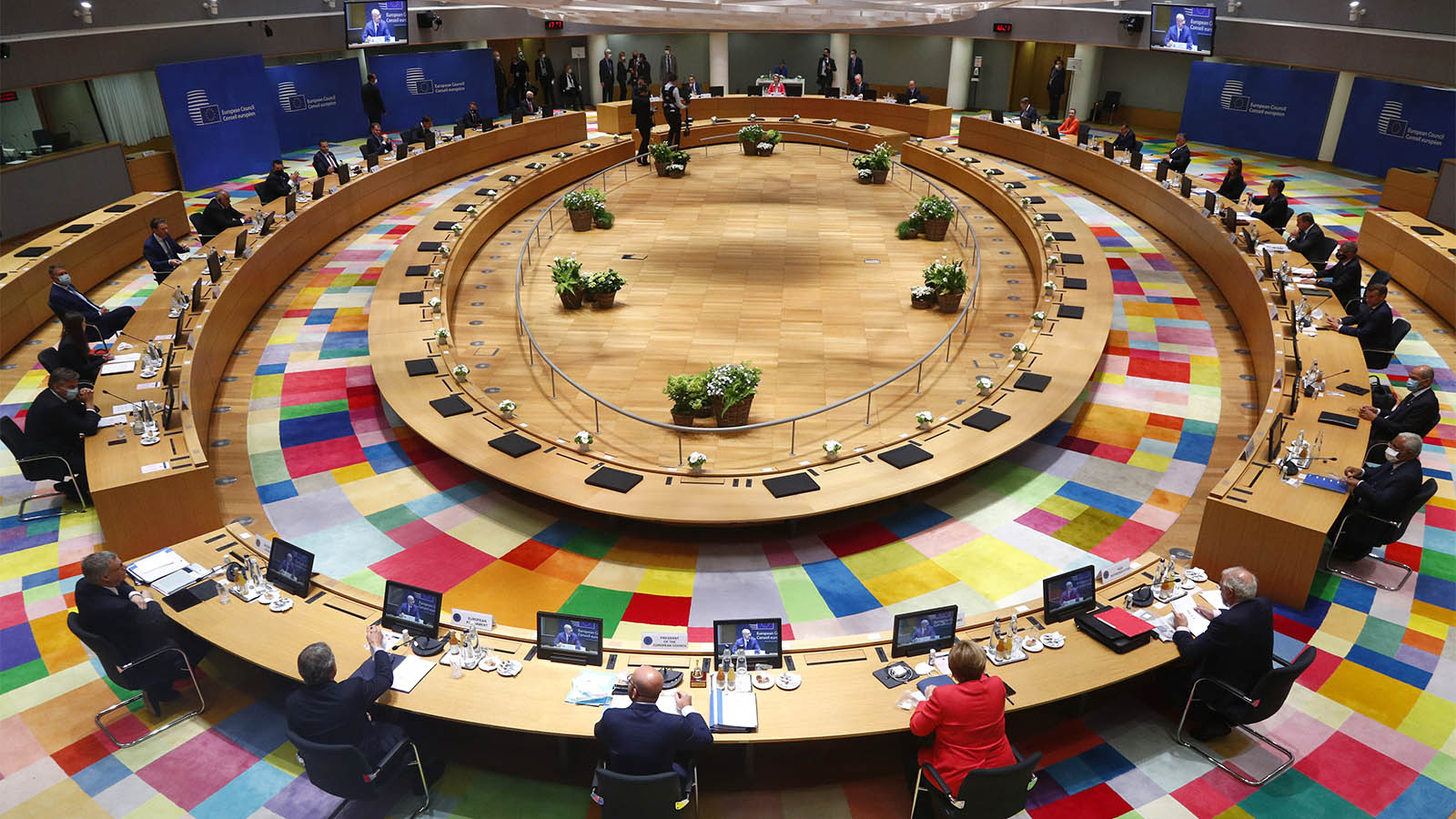 מפגש פסגה של מנהיגי האיחוד האירופי (Francois Lenoir, Pool Photo via AP)