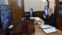 נתניהו בפתח ישיבת הממשלה בנושא המענקים (צילום: קובי גדעון/לע"מ)