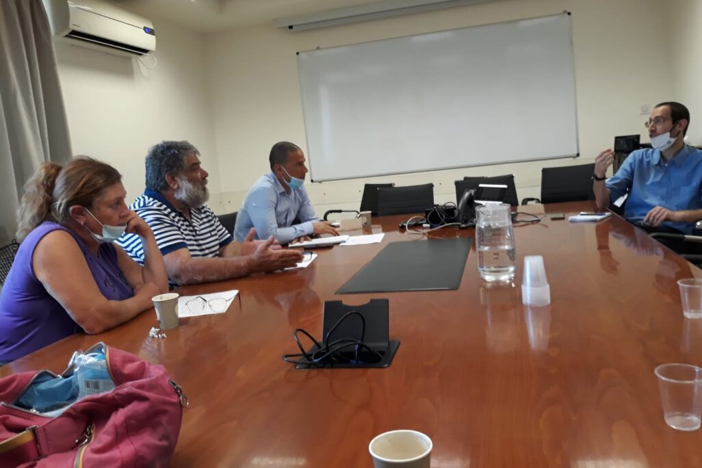פגישת ארגוני הנכים והאוצר בירושלים (צילום: דוברות מאבק הנכים)