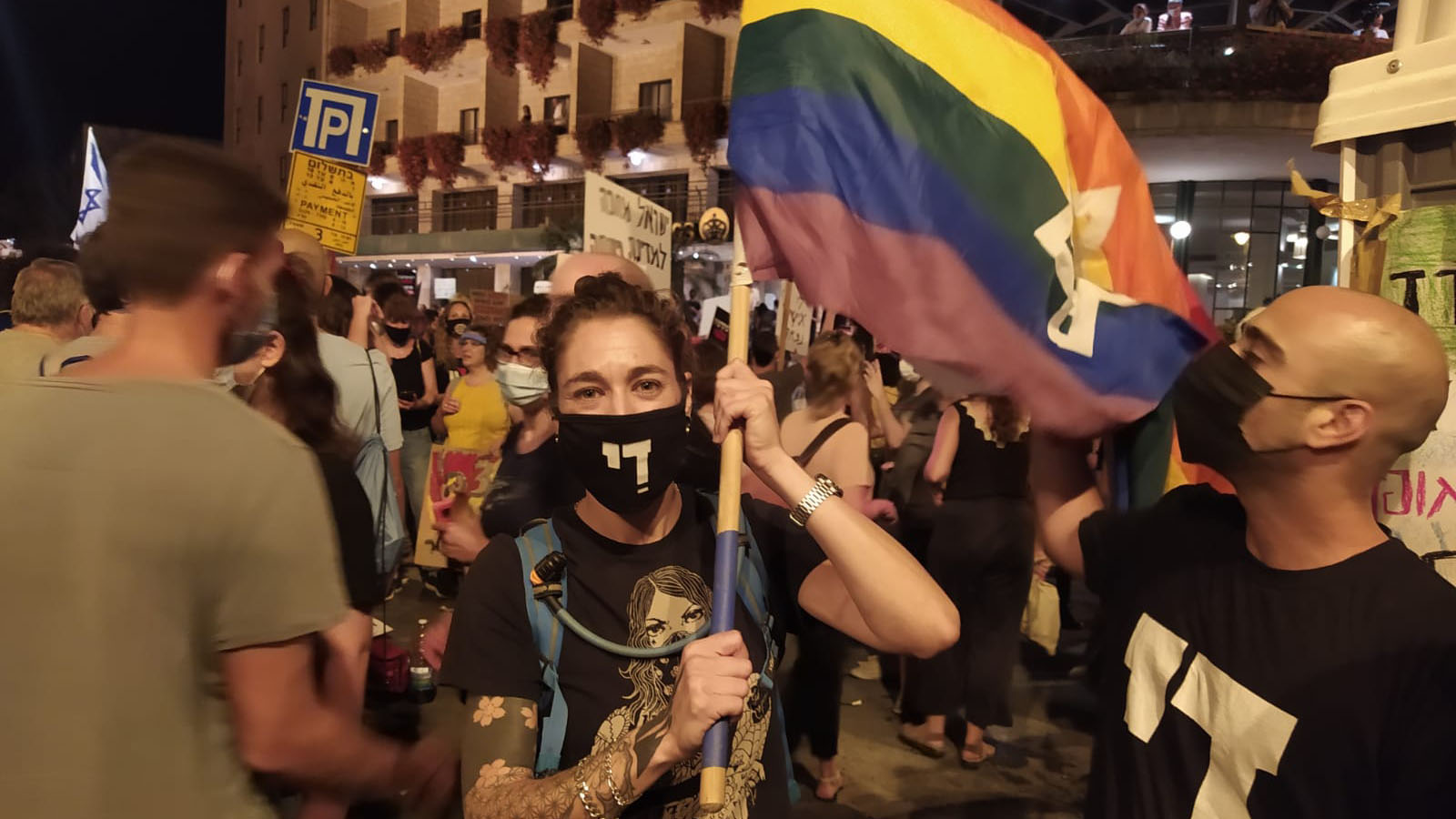 Jasmine, 36, from Tel Aviv, came because there is no equality. (Photo: Yahel Faraj)