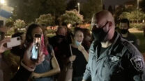 פינוי מאהל מחאה בירושלים (קרדיט: ערוץ הטלגרם 'חדשות המחאה')