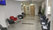 קופת חולים כללית ״חיים״, ברחובות. האחיות בשביתה (צילום: אסף צבי)