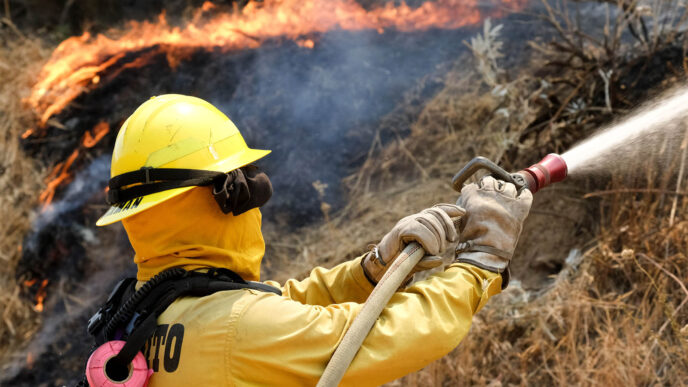 שריפת יער בקליפורניה. 2 באוגוסט (AP Photo/Ringo H.W. Chiu)