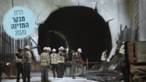 עבודות בנייה ברכבת הקלה בתל אביב (צילום: משה שי / פלאש 90)