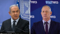 גנץ ונתניהו (צילום: תומר נויברג, אוליביה פיטוסי/פלאש90)