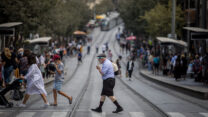 רחוב יפו בירושלים. (צילום: יונתן זינדל/פלאש90)