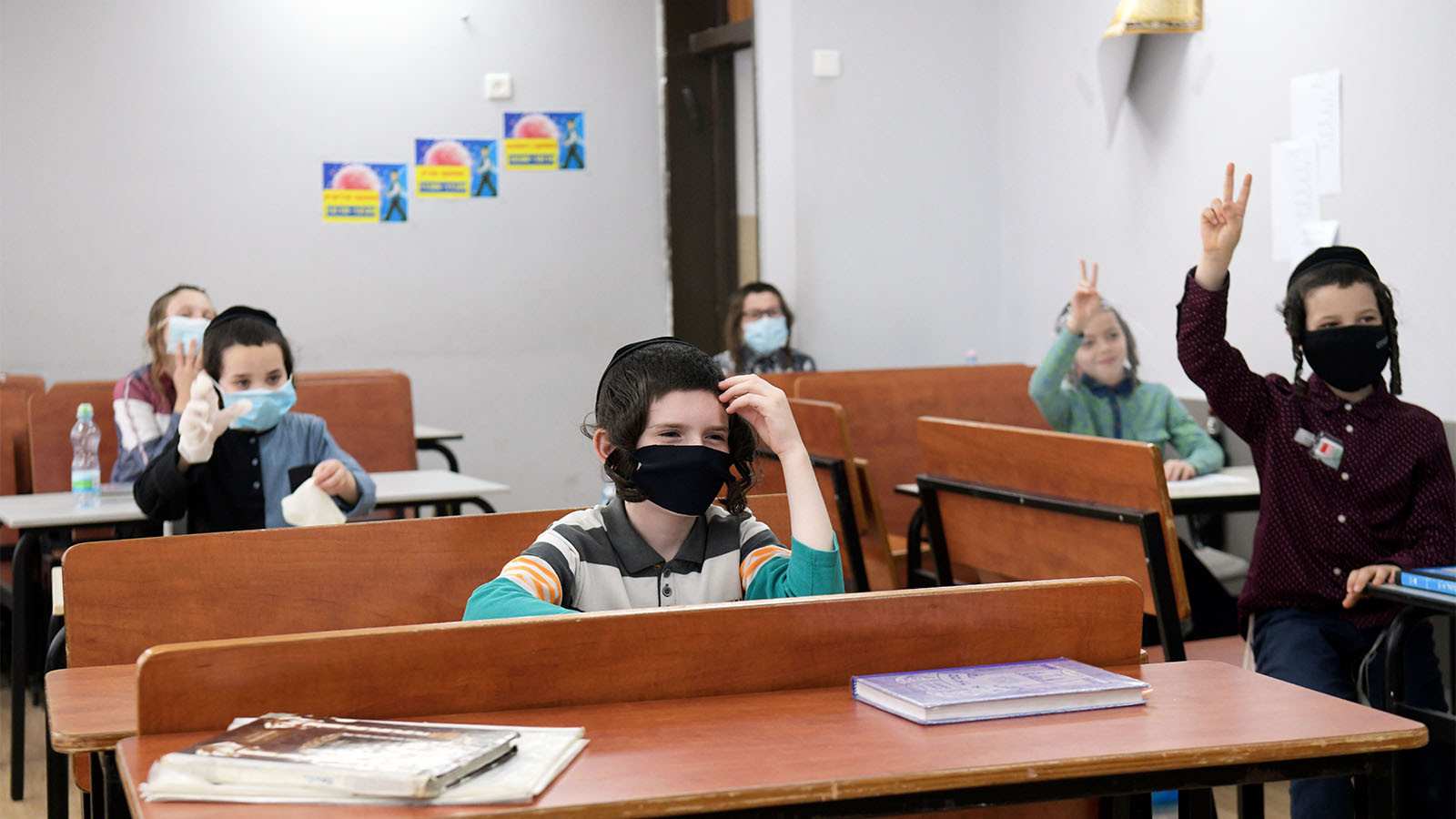 תלמידים בבית ספר חרדי (צילום: יוסי זליגר/ פלאש 90)