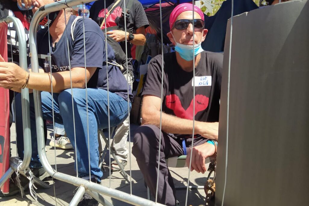 מאהל המחאה בירושלים. (צילום: יהל פרג') מאהל המחאה בירושלים לפני פינוי המשטרה. 20 באוגוסט 2020 (צילום: יהל פרג')
