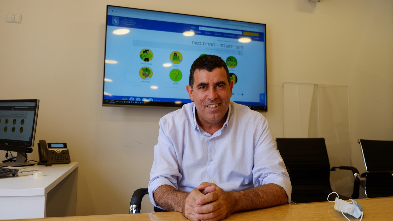 ציון רגב, מנהל חדר המצב (צילום: דוד טברסקי)