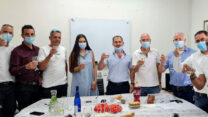 חתימת הסכם קיבוצי במפעל מחזור הנייר אמניר (צילום: דוברות  ההסתדרות)