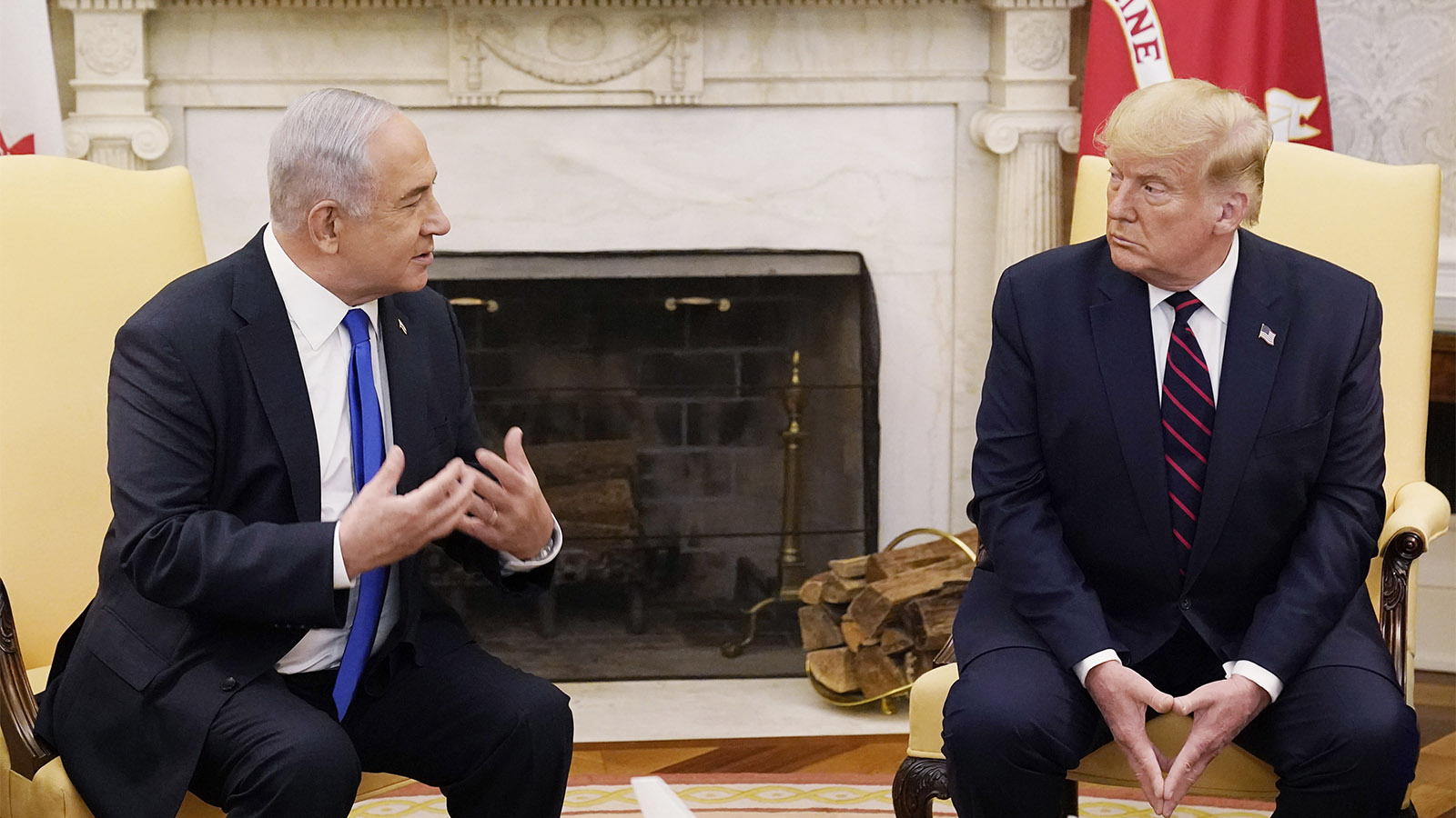 הסכם השלום בין ישראל איחוד האמיריות.ובחריין. (צילום: AP Photo/Alex Brandon)