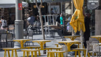 מסעדות סגורות ברחוב יפו בירושלים (צילום: יונתן זינדל/פלאש90)