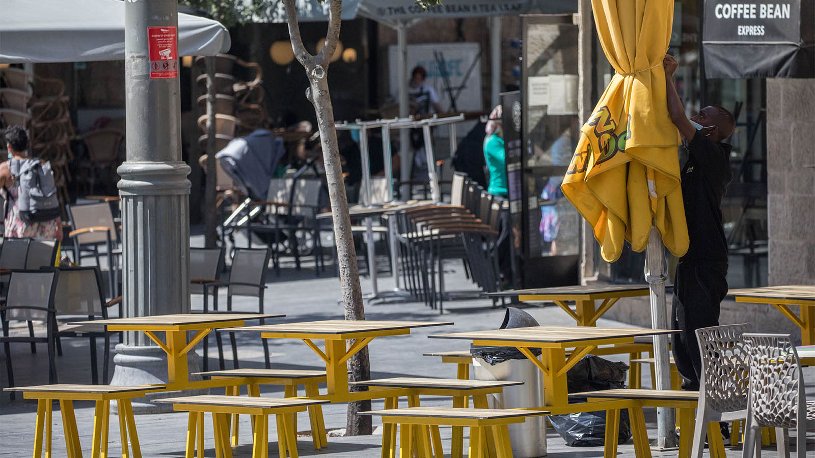 מסעדות ברחוב יפו בירושלים (צילום: יונתן זינדל/פלאש90)