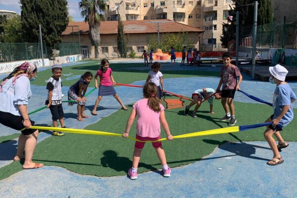 מסגרות חינוכיות לילדי העובדי החיוניים בהדסה. (צילום: דוברות הדסה)