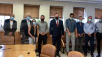שר האוצר ישראל כ"ץ במפגש עם ראשי המגזר העסקי לקראת ישיבת קבינט הקורונה, 10 בספטמבר 2020 (צילום: דוברות משרד האוצר)