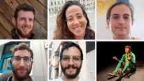 מימין למעלה: נעם צימחוני, קים הרפז, איתן גולדשטיין. מימין למטה: יואב בבלי, אייל שניידר, שקד פלגי