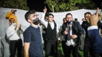 החתונה בגבעת זאב, לאחר ההתנגשות עם השוטרים. 14 באוקטובר 2020 (צילום: פלאש 90)