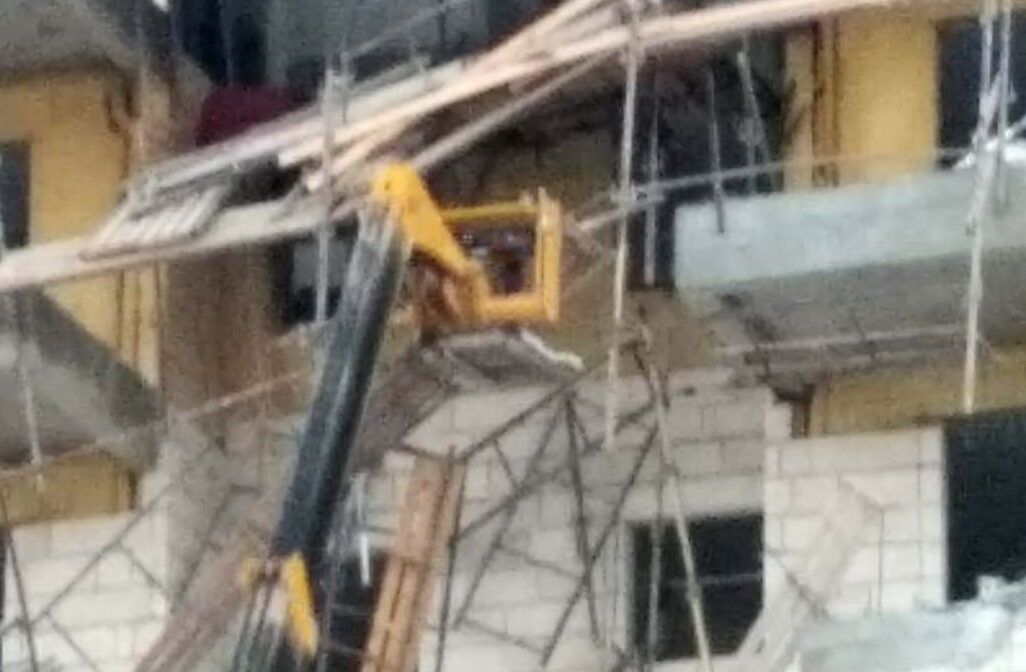 Scene of construction accident in Beit Shemesh (Photo: Health and Safety Administration)