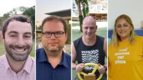 ענת זאדה, רונן מטלון, יניב בר אור ועמית בוב. (צילום: דוד טברסקי, אלבומים פרטיים)