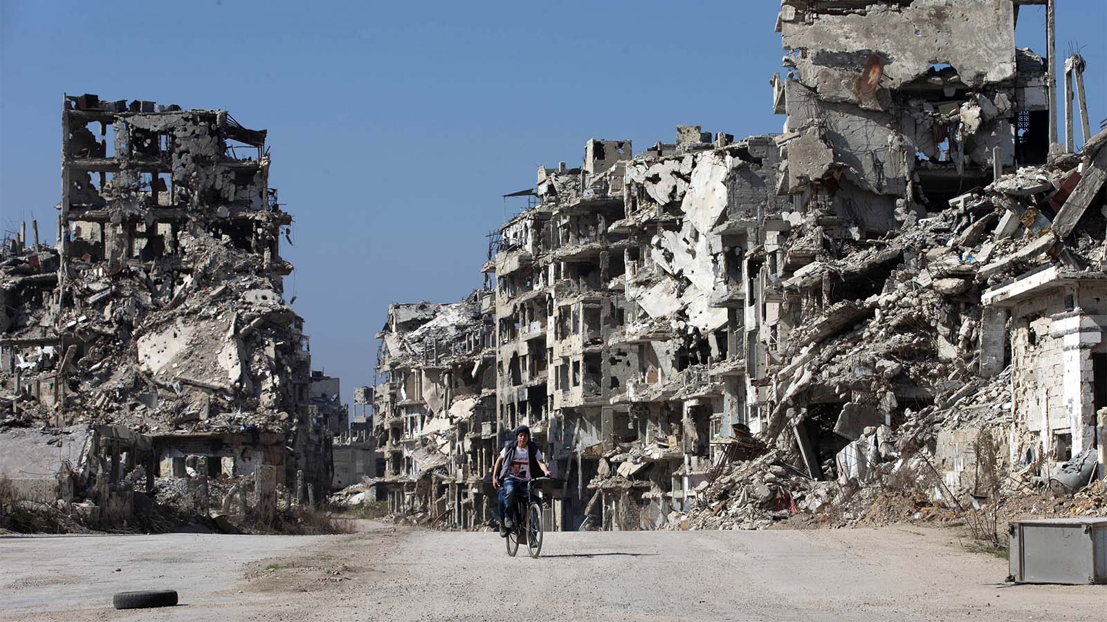העיר חומס בסוריה, 2016 (AP Photo/Hassan Ammar, File)