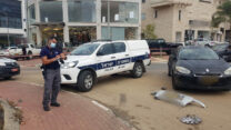 זירת ירי סמול לעראבה (צילום ארכיון: דוברות המשטרה)