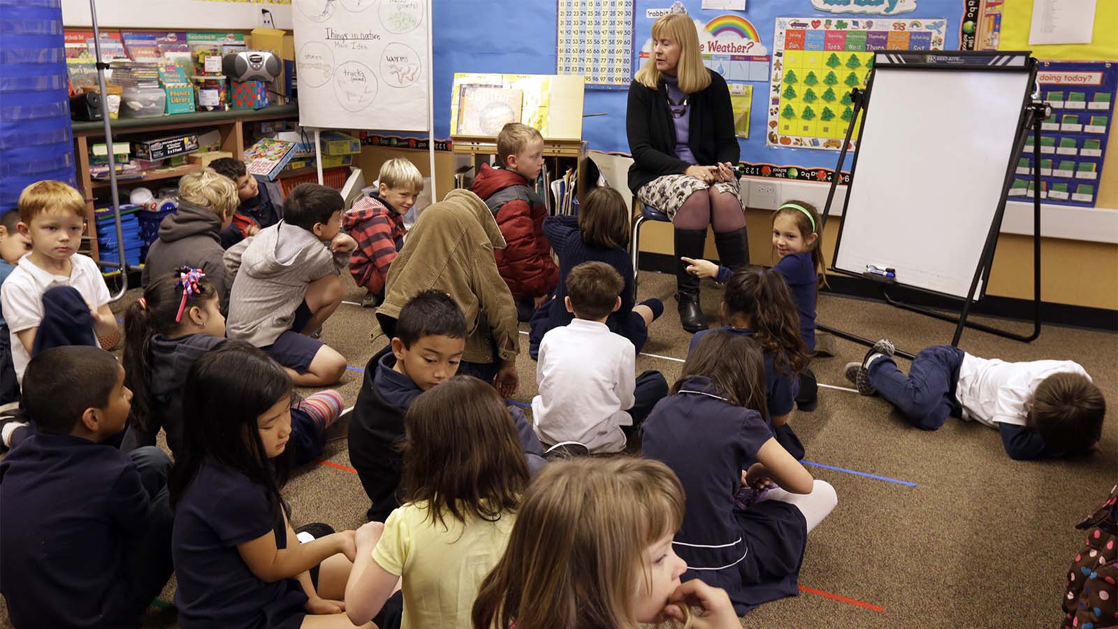 בית ספר ציבורי בקליפורניה ארה&quot;ב. (צילום ארכיון: AP Photo/Ben Margot)