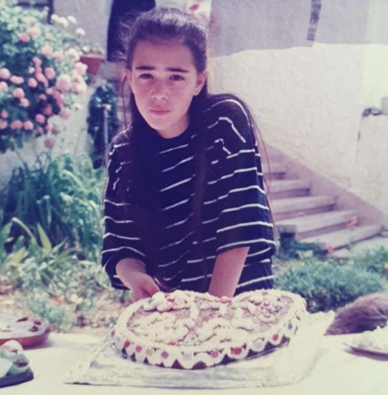 Ofek in her childhood. &quot;My political education from the time I was young.” (Photo: Private album)