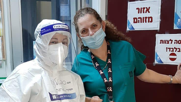 פתיחת מחלקת קורונה שלישית בבית החולים הדסה עין כרם, 13 בדצמבר 2020 (צילום: דוברות הדסה)