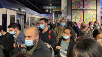 תחנת ת"א השלום. שיבושים בתנועת הרכבות באזור המרכז (צילום: בארכבת)