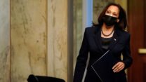 סגנית נשיא ארה"ב הנבחרת, קמלה האריס בגבעת הקפיטול, וושינגטון (צילום: ג'ושוע רוברטס, רויטרס)