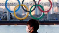 הלוגו האולימפי בטוקיו, יפן (צילום: REUTERS/Kim Kyung-Hoon)