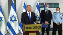ראש הממשלה בנימין נתניהו מצג את התכנית למאבק בפשיעה בחברה הערבית. (צילום: ניב אהרונסון)