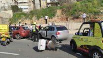 תאונת אופנוע (צילום ארכיון: ישי לוי, תיעוד מבצעי מד"א)