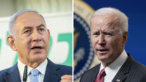 נשיא ארה"ב ג'ו ביידן וראש הממשלה בנימין נתניהו (צילומים: (AP/Patrick Semansky, דוד כהן/פלאש90)