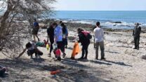 כיתה ט'8 מחטיבת הביניים ליאו באק. "כל אחד צריך לתרום" (צילום: שי ניר)