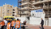 זירת תאונת עבודה (צילום: איחוד הצלה)