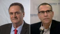 מנהל רשות המיסים בישראל ערן יעקב ושר האוצר ישראל כ"ץ (צילום: תומר ניוברג, יוסי אלוני/פלאש 90)