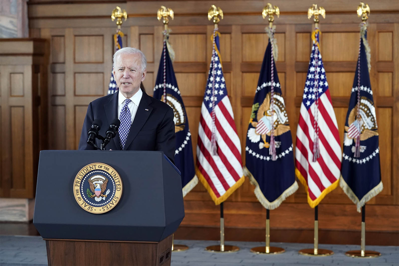 נשיא ארה&quot;ב, ג'ו ביידן. &quot;התכנית שלי תייצר את הכלכלה החדשנית והעמידה ביותר בעולם&quot; (צילום: AP Photo/Patrick Semansky)