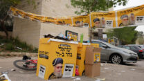 הקלפי בשכונת הר נוף בירושלים. "המתח הוא בין ימין לשמאל אבל דווקא בין דתיים לחילונים יש יכולת לתקן" (צילום: דוד טברסקי)