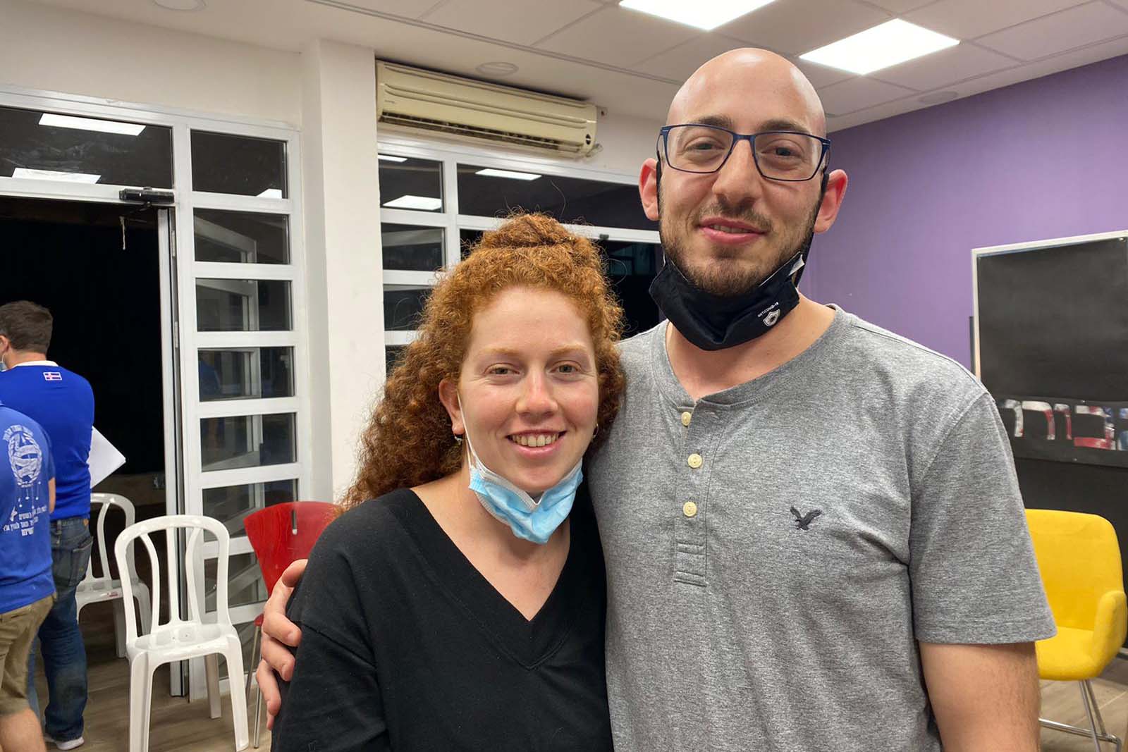 יעל זייבר, ותומר אפק (צילום: יעל אלנתן)