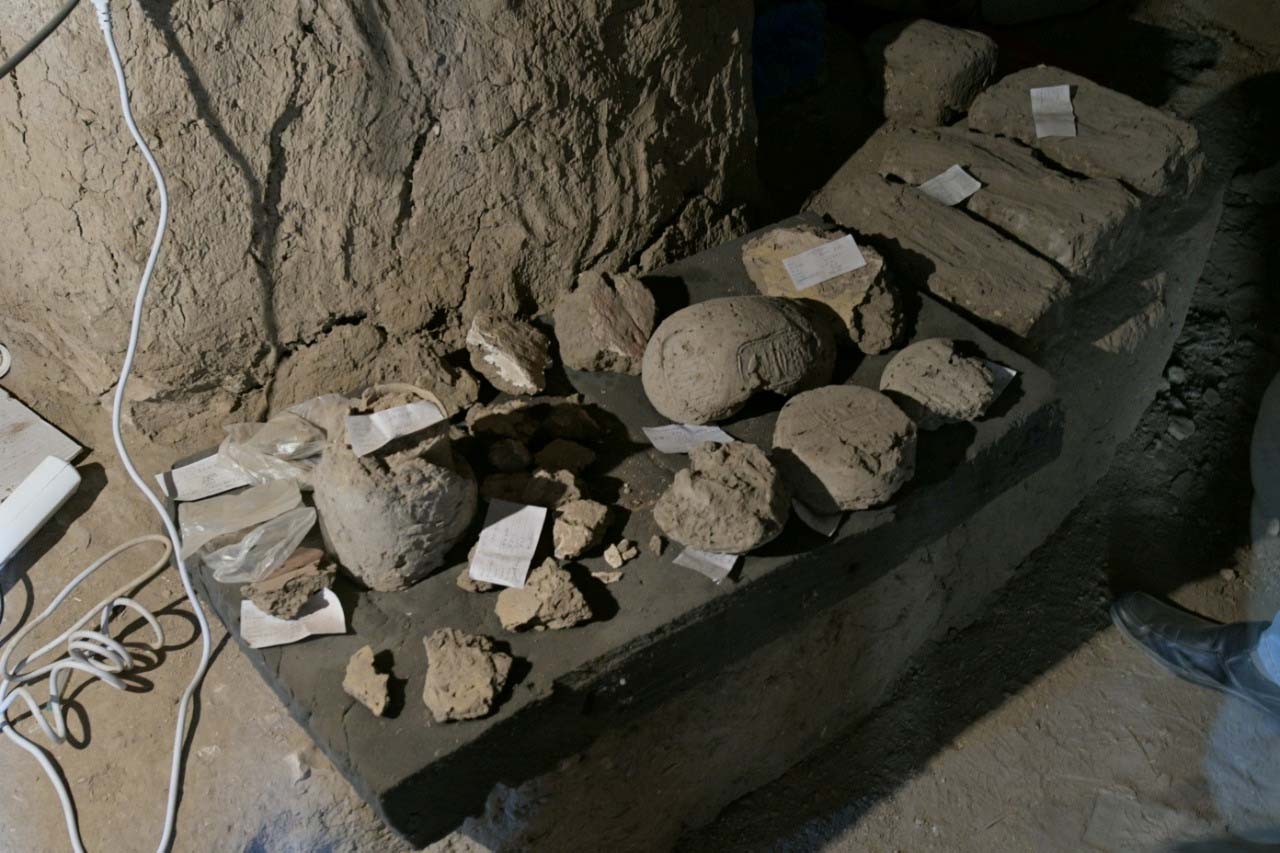 הממצאים שהתגלו במצרים (צילום: רויטרס)