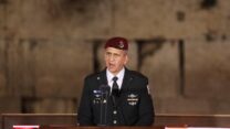 הרמטכ"ל כוכבי בטקס הממלכתי לחללי מערכות ישראל בכותל (צילום: אוליבייה פיטוסי/פלאש90)